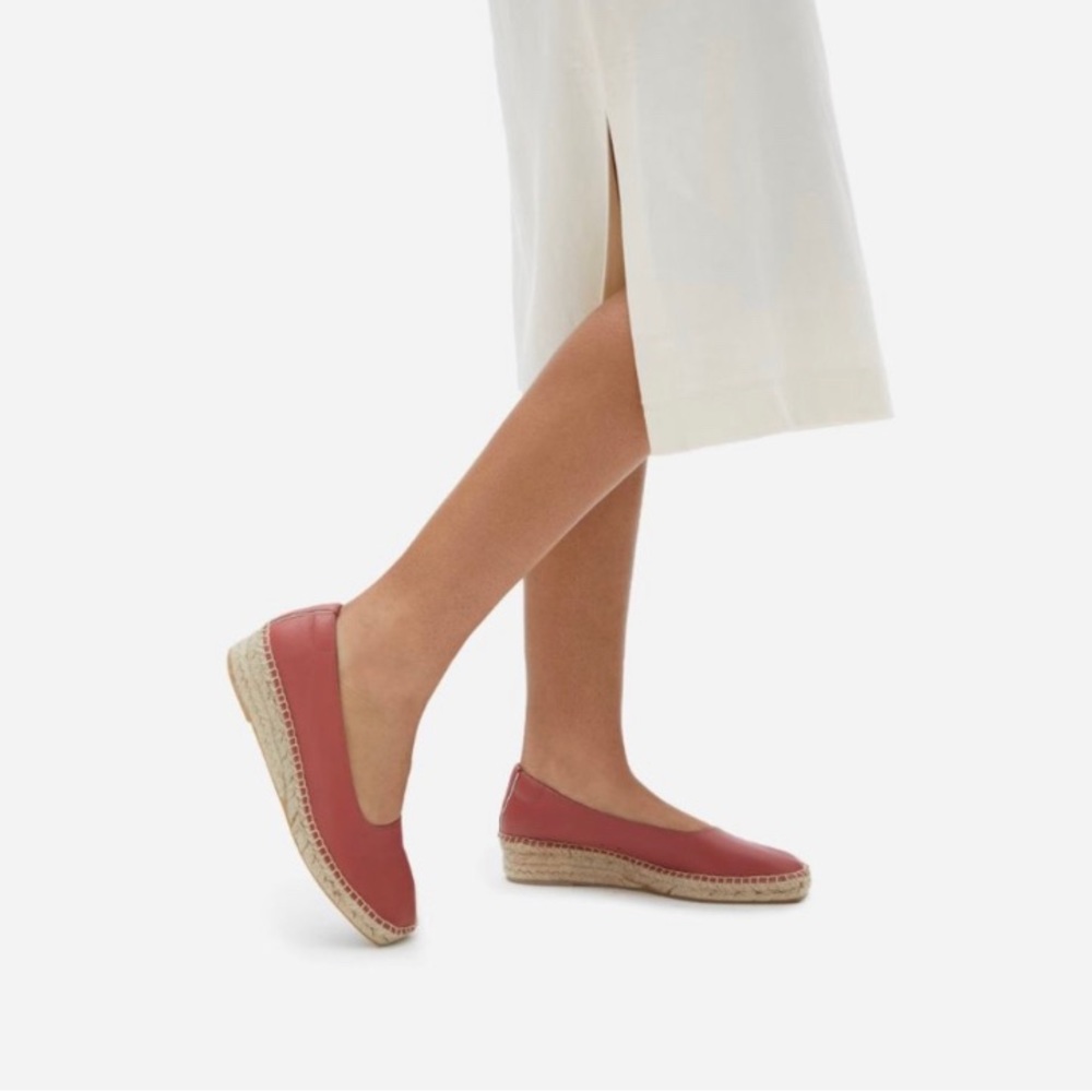 EUC Everlane Leather Espadrilles. Size 10